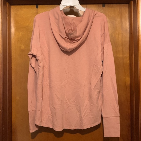 Calvin Klein Size M Pink Logo Oversized Hoodie Top - Picture 5 of 5